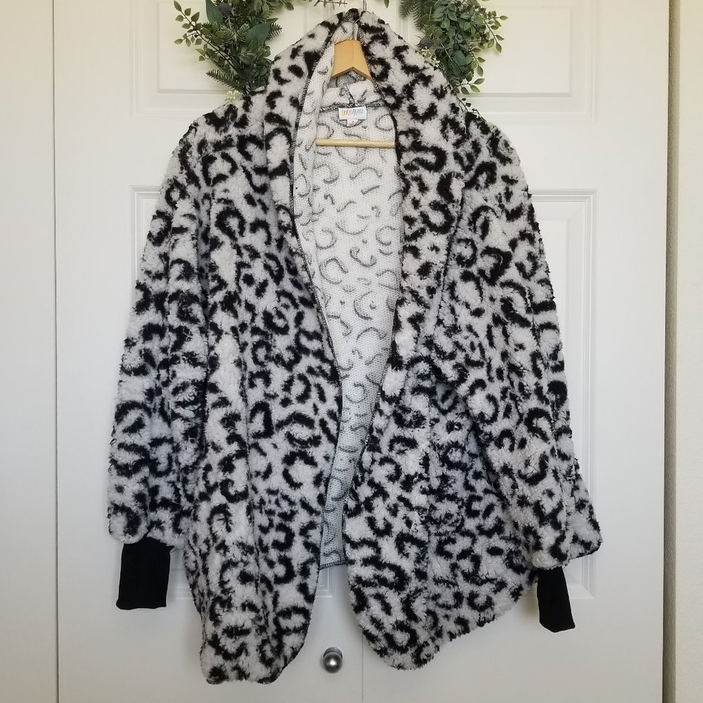 Lularoe Teddy Bear Hooded Jacket- Size 10-20